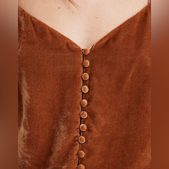 Madewell Velvet Button-Down Cami - Picture 5 of 7